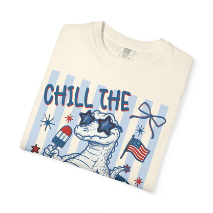 Fourth Out Chill Cat T-Shirt — Patriotic 4th of July Graphic Tee