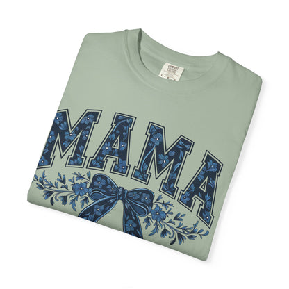 Mama Floral Bow T-Shirt — Retro Mom Graphic Tee