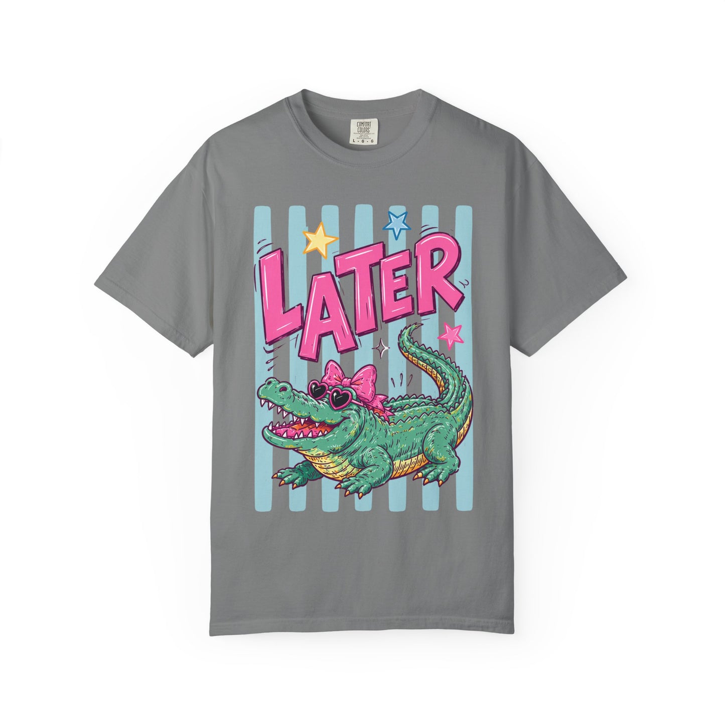 Later Alligator T-Shirt — Retro Cartoon Gator Graphic Tee
