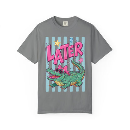 Later Alligator T-Shirt — Retro Cartoon Gator Graphic Tee