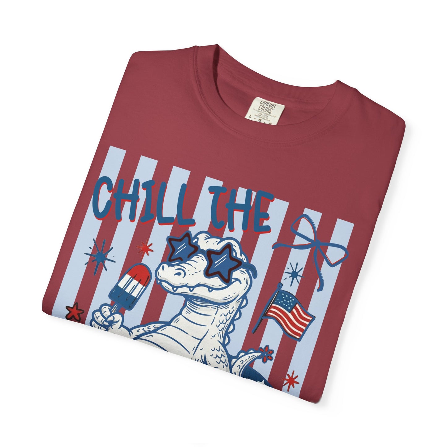 Fourth Out Chill Cat T-Shirt — Patriotic 4th of July Graphic Tee