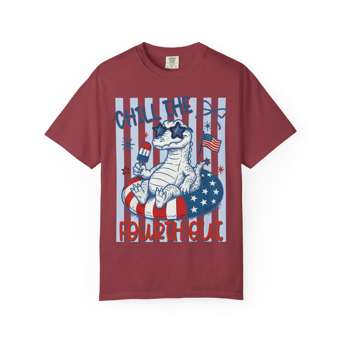 Fourth Out Chill Cat T-Shirt — Patriotic 4th of July Graphic Tee