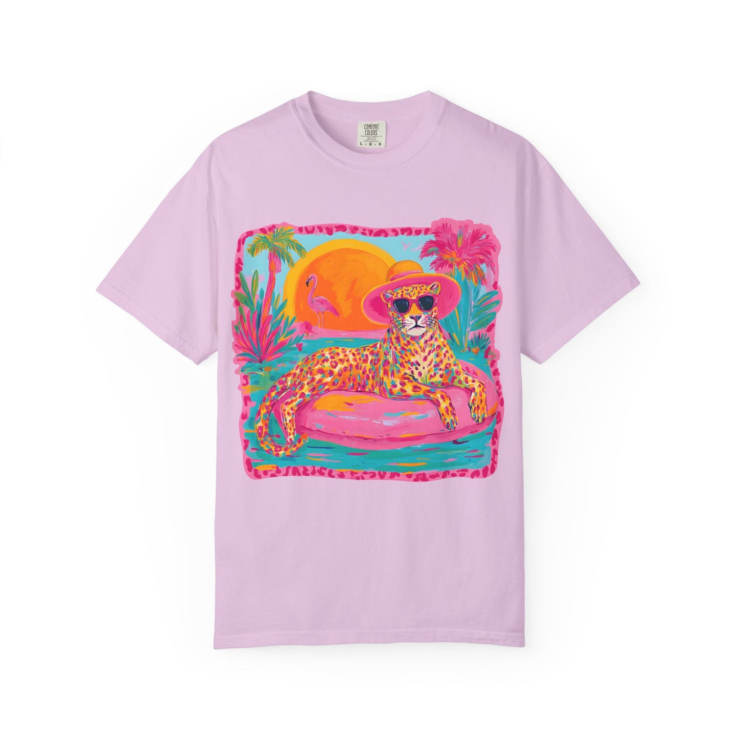 White Graphic T-Shirt — Bold Repeated Text Design