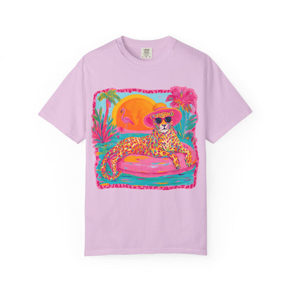 White Graphic T-Shirt — Bold Repeated Text Design
