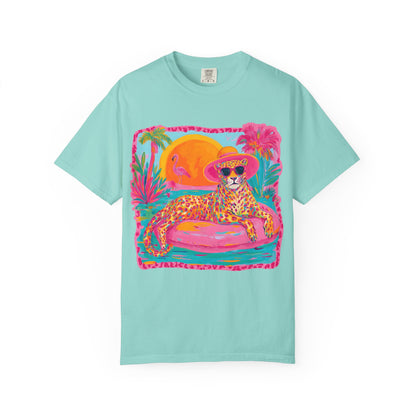 White Graphic T-Shirt — Bold Repeated Text Design