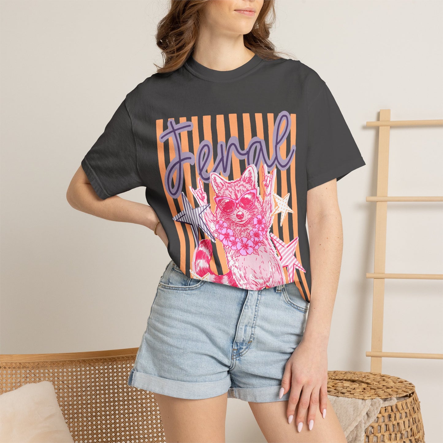 Feral Raccoon Graphic T-Shirt
