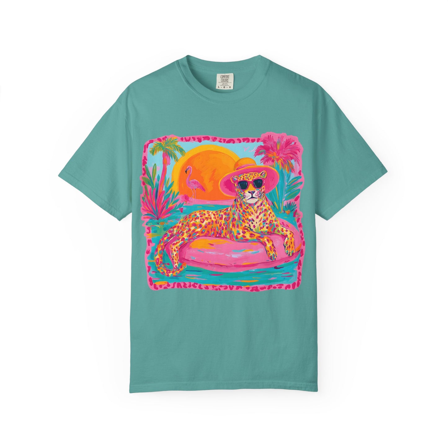 White Graphic T-Shirt — Bold Repeated Text Design