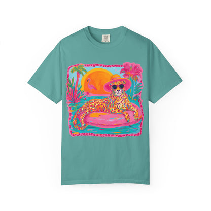 White Graphic T-Shirt — Bold Repeated Text Design