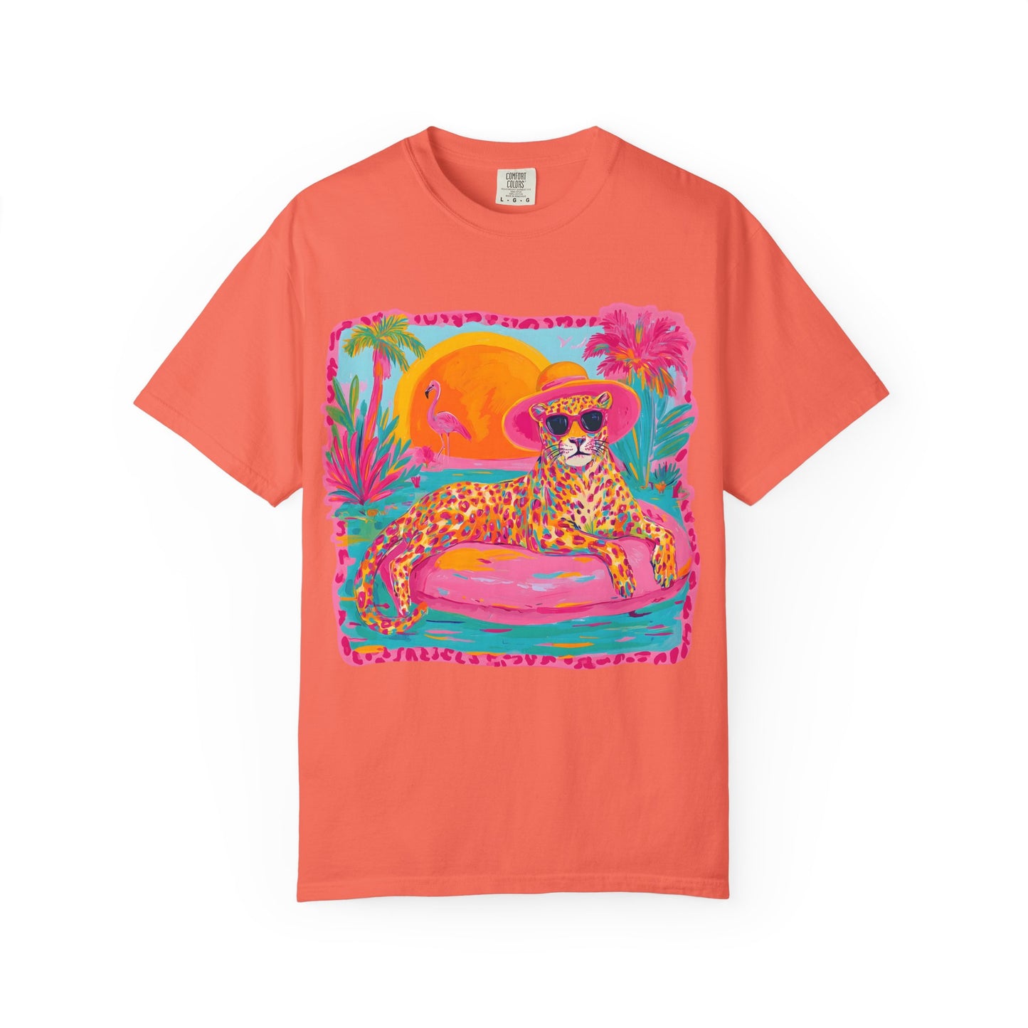 White Graphic T-Shirt — Bold Repeated Text Design