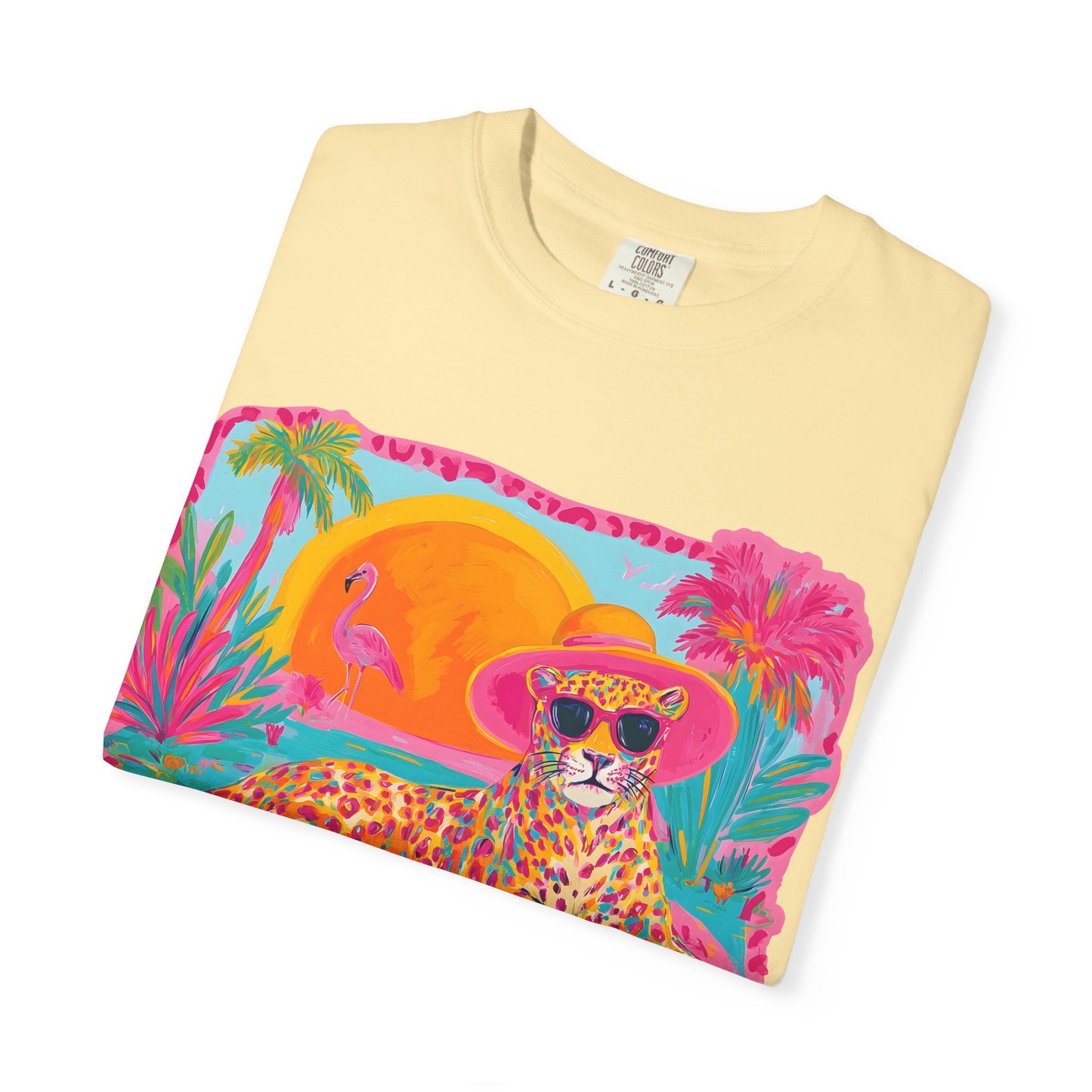 White Graphic T-Shirt — Bold Repeated Text Design