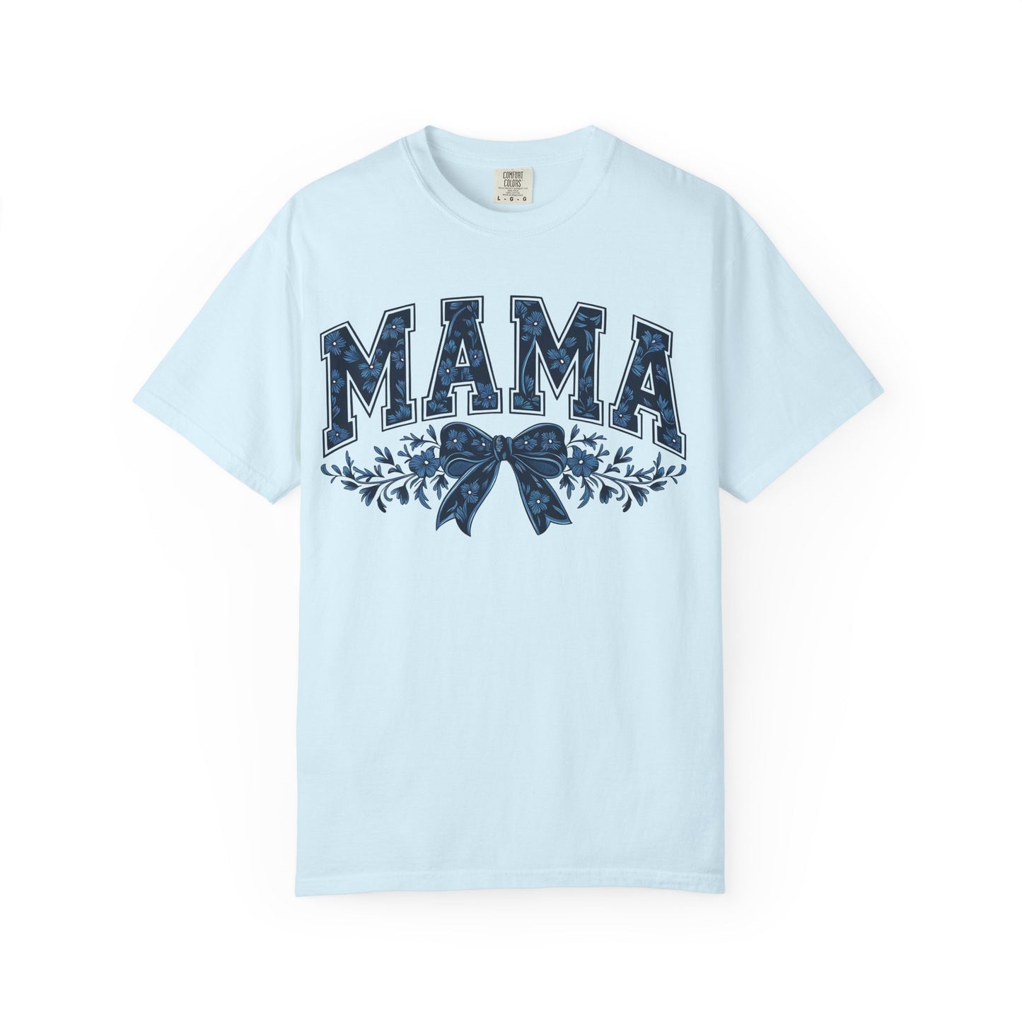 Mama Floral Bow T-Shirt — Retro Mom Graphic Tee