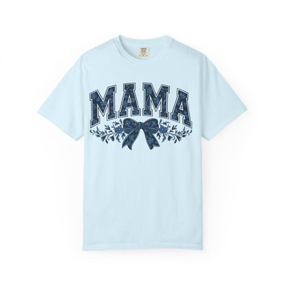 Mama Floral Bow T-Shirt — Retro Mom Graphic Tee
