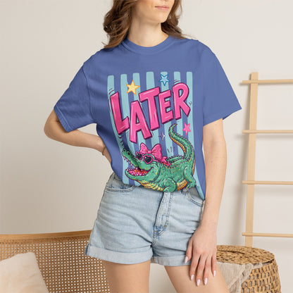 Later Alligator T-Shirt — Retro Cartoon Gator Graphic Tee