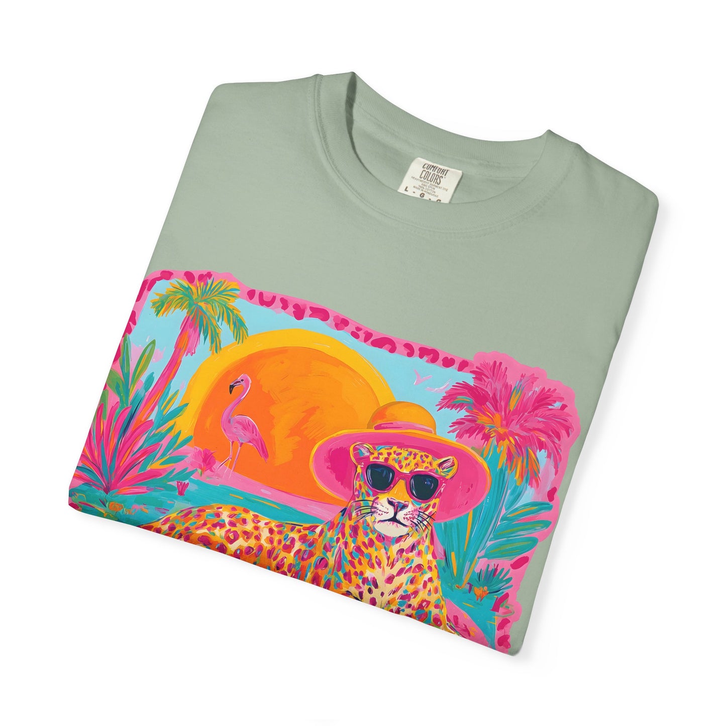 White Graphic T-Shirt — Bold Repeated Text Design