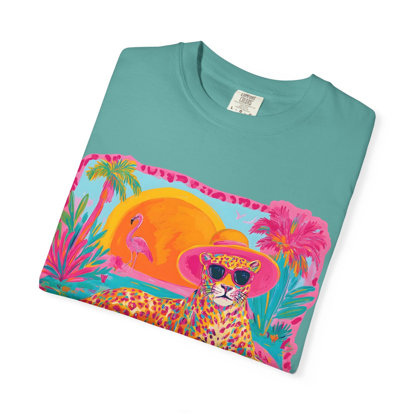White Graphic T-Shirt — Bold Repeated Text Design