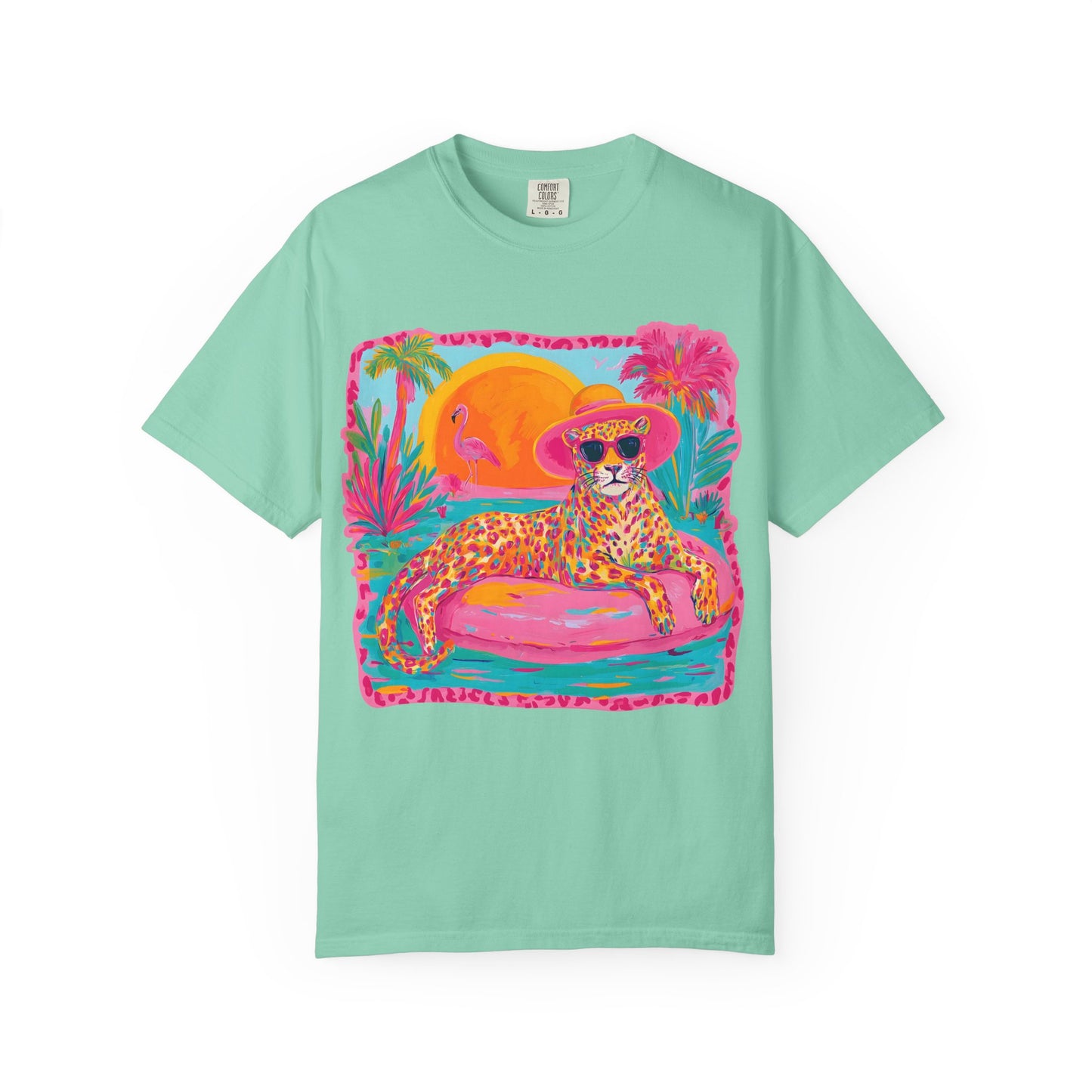White Graphic T-Shirt — Bold Repeated Text Design