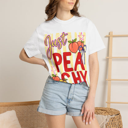 Just Peachy T-Shirt — Cute Retro Peach Graphic Tee