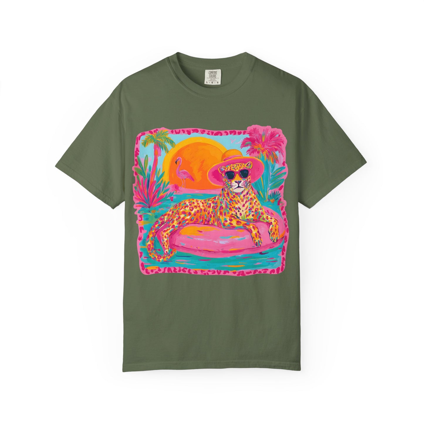 White Graphic T-Shirt — Bold Repeated Text Design