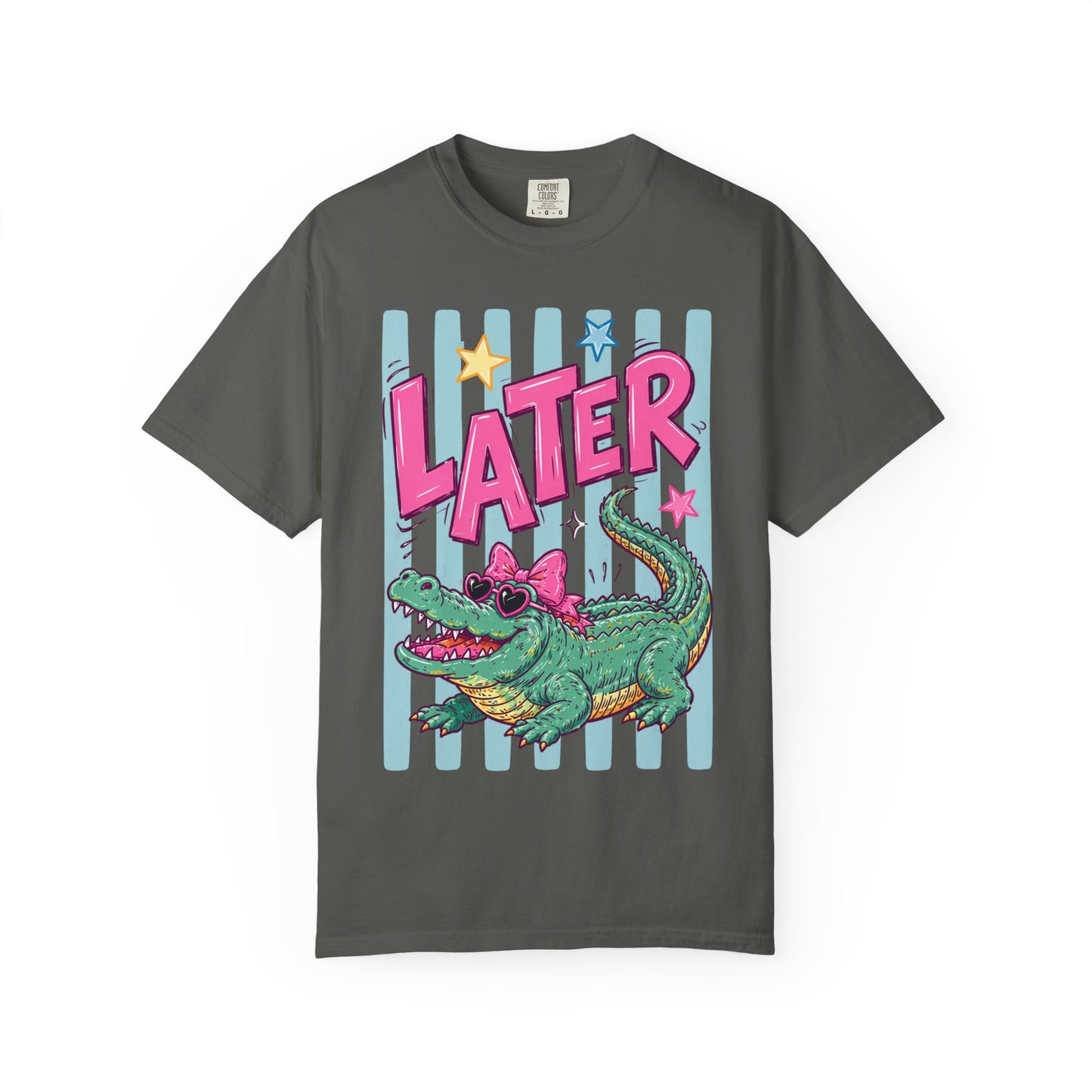 Later Alligator T-Shirt — Retro Cartoon Gator Graphic Tee