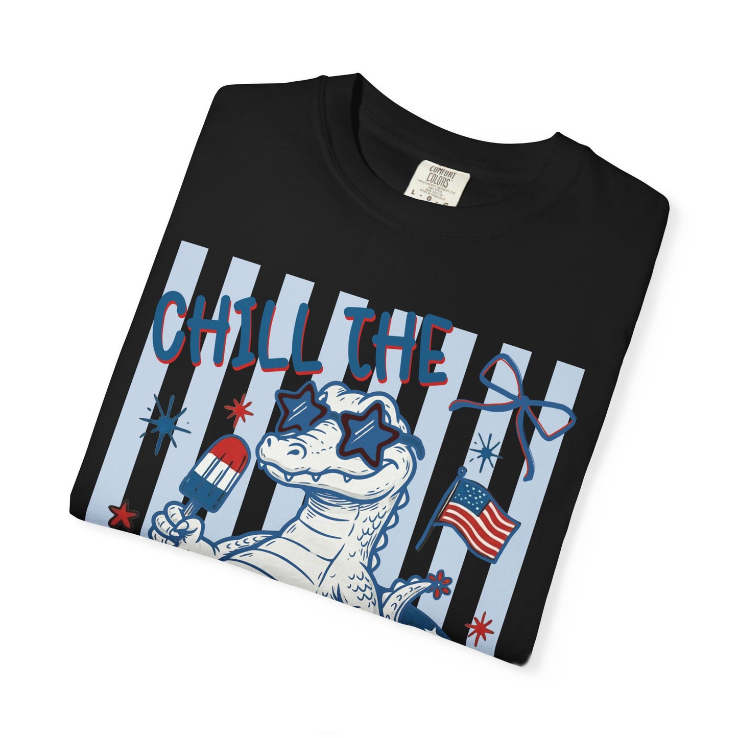 Fourth Out Chill Cat T-Shirt — Patriotic 4th of July Graphic Tee