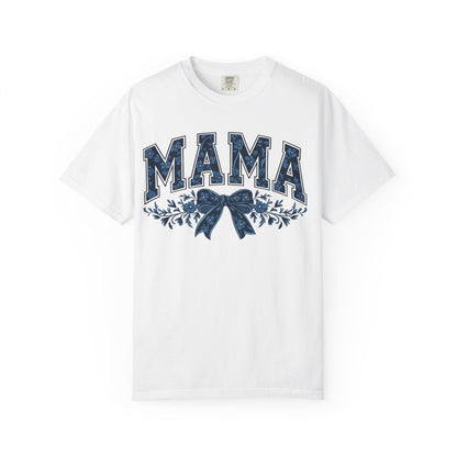 Mama Floral Bow T-Shirt — Retro Mom Graphic Tee